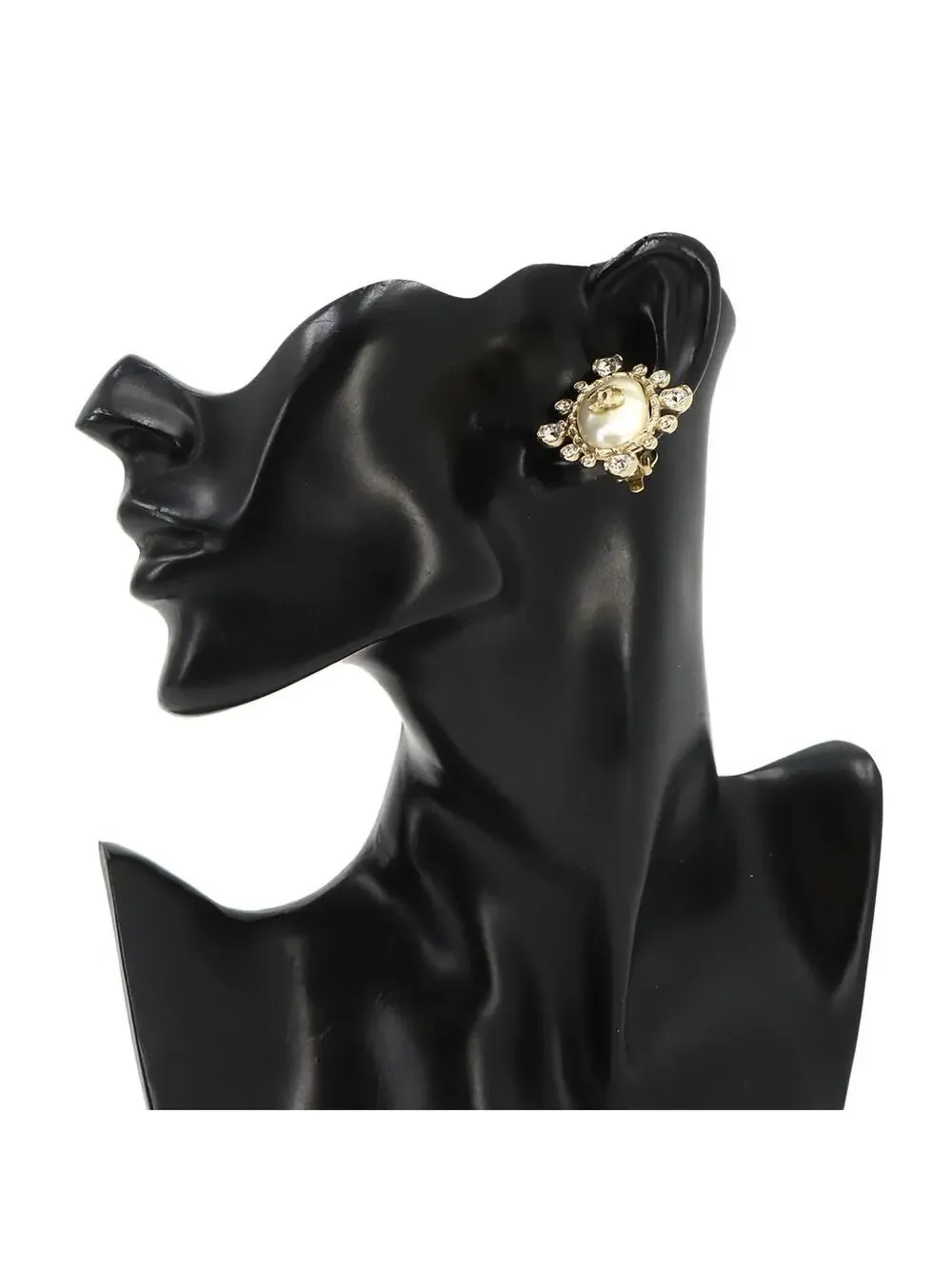 Chanel Cc Logo Clip-On Earrings Gold- #357866C99B